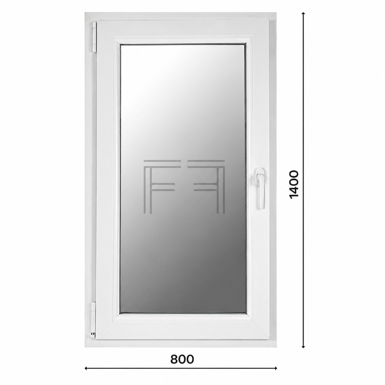 Ventana de una hoja 800x1400