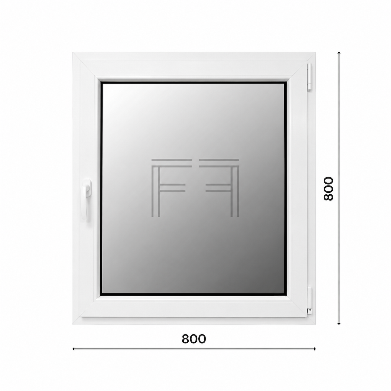 Fenêtre à un vantail 800x800