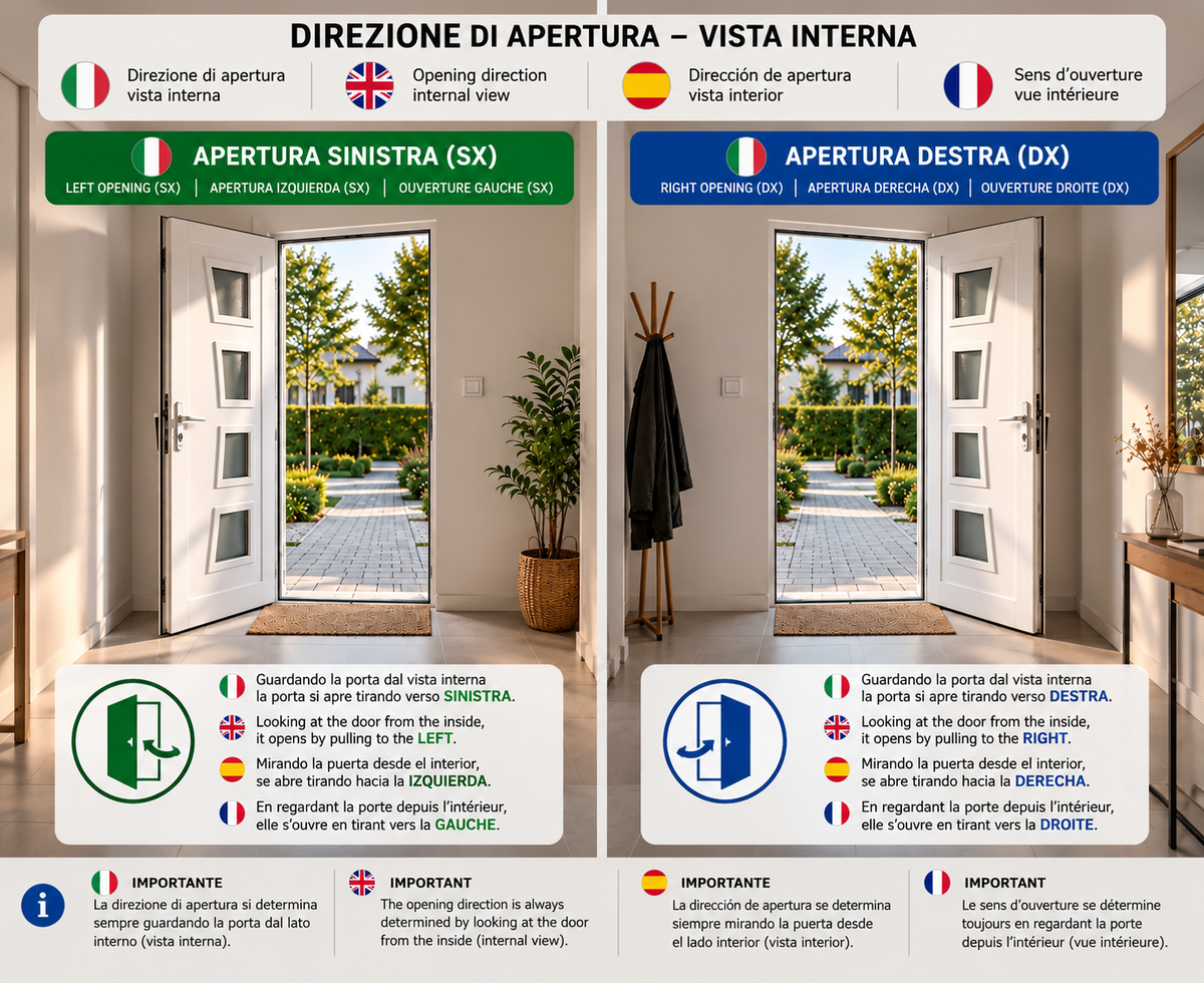 Fintex Porta D'ingresso in Pvc M.3 - 900 x 2100