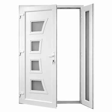 FINTEX PVC ENTRANCE DOOR 2 LEAVES W.1 1200x2100 - DELIVERY IN 30 DAYS