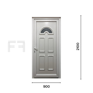 Fintex Porta D'ingresso in Pvc M.4 - 900 x 2100