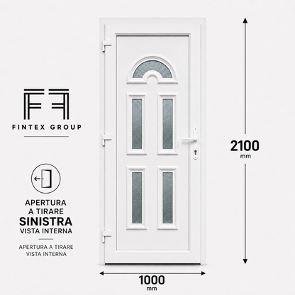 Fintex Porta D'ingresso in Pvc M.2 - 1000 x 2100