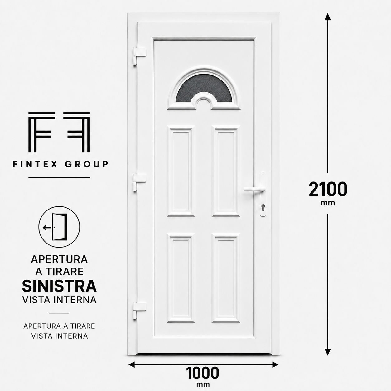 Fintex Porta D'ingresso in Pvc M.4 - 1000 x 2100