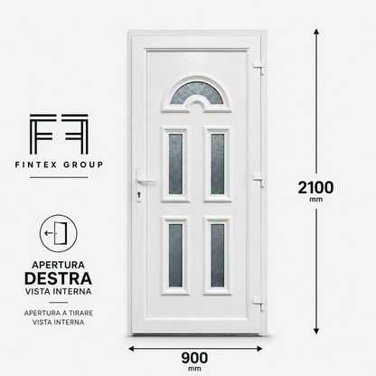 Fintex Porta D'ingresso in Pvc M.2 - 900 x 2100