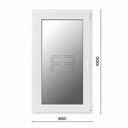 Ventana de una hoja 600x1000