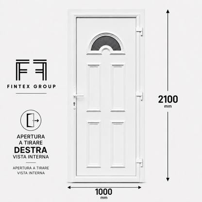 Fintex Porta D'ingresso in Pvc M.4 - 1000 x 2100