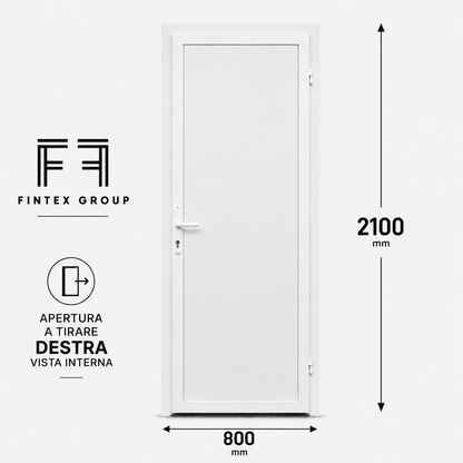 Fintex Porta D'ingresso in Pvc Base - 800 X 2100