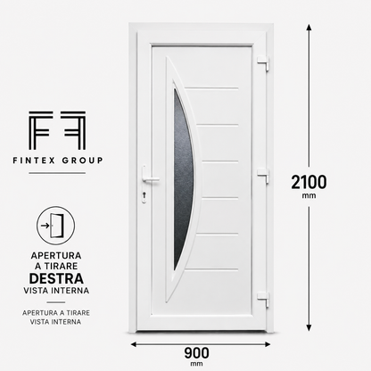 Fintex Porta D'ingresso in Pvc M.5 - 900 x 2100