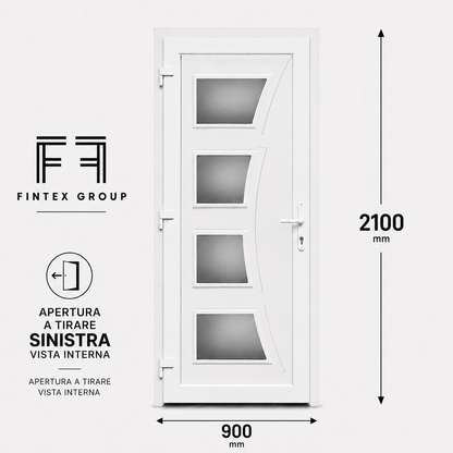 Fintex Porta D'ingresso in Pvc M.1 - 900 x 2100