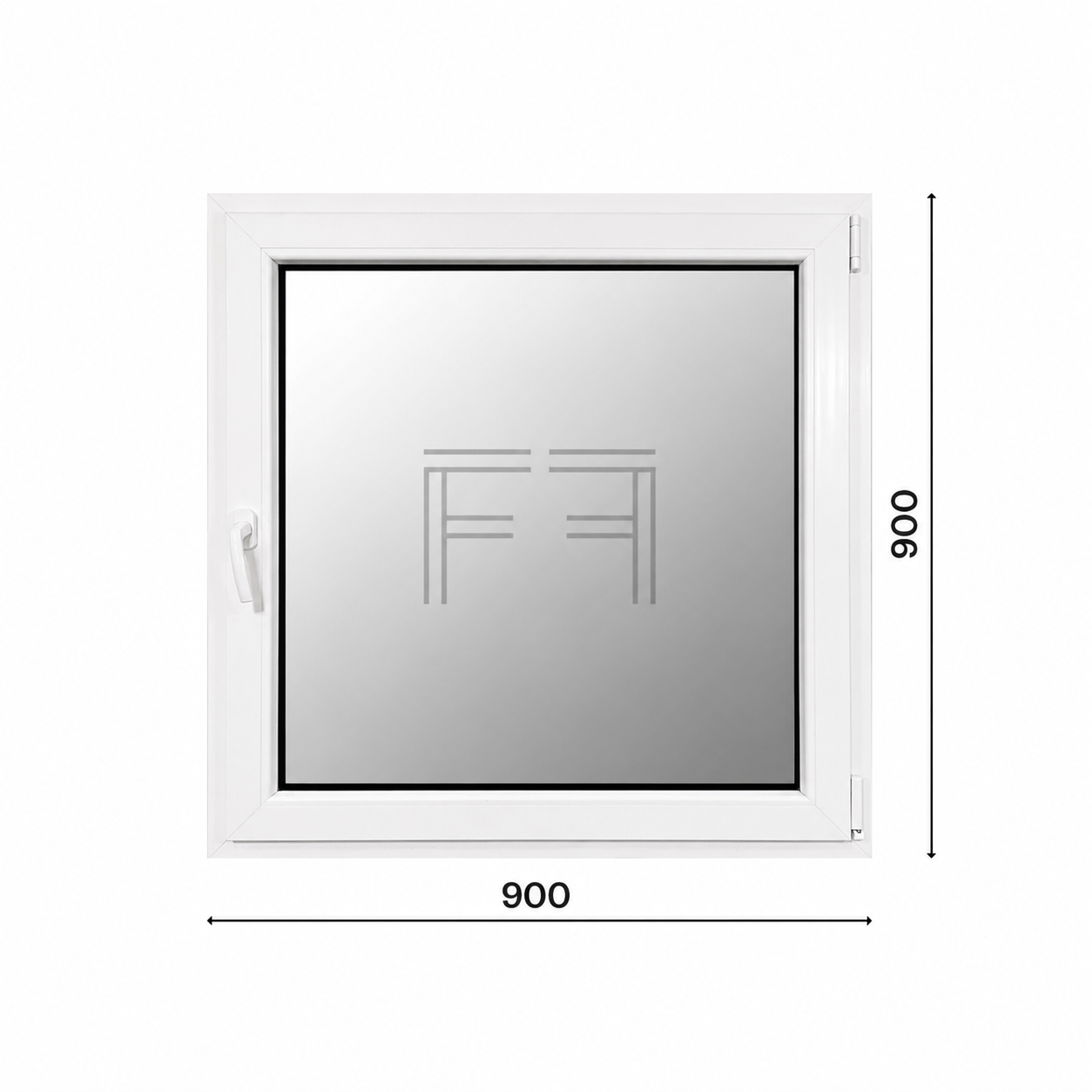 Ventana de una hoja 900x900