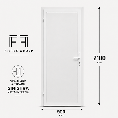 Fintex Porta D'ingresso in Pvc Base - 900 X 2100