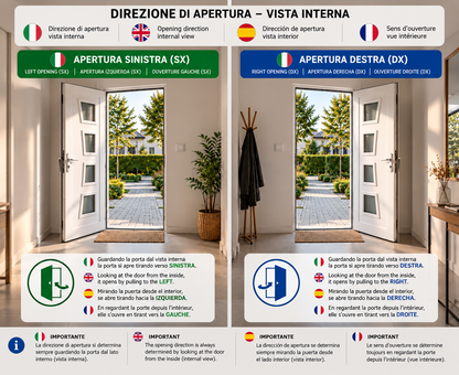 Fintex Porta D'ingresso in Pvc M.3 - 900 x 2100