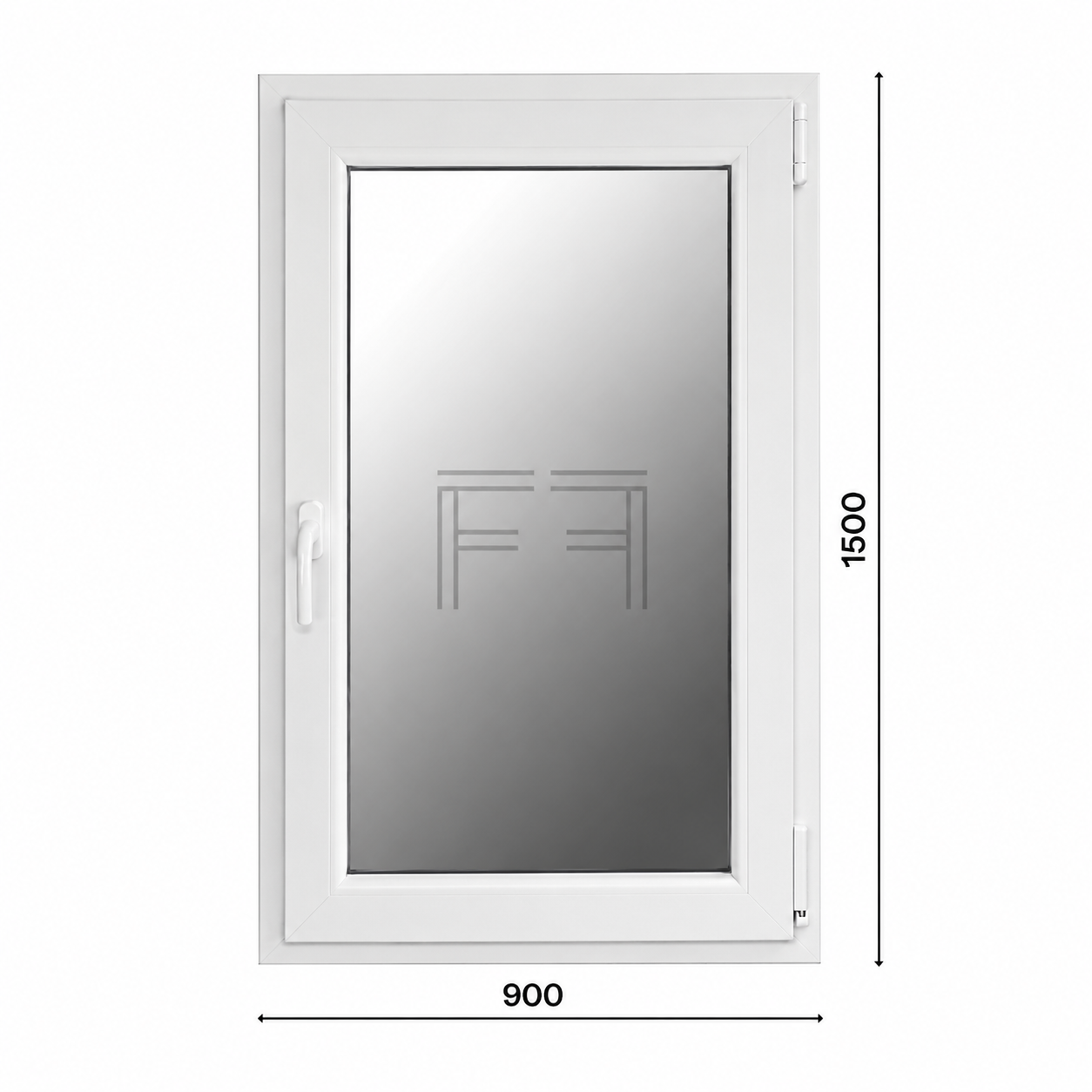 Ventana de una hoja 900x1500