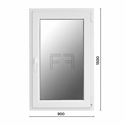 Ventana de una hoja 900x1500