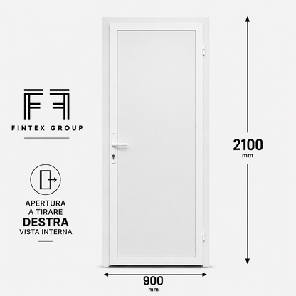 Fintex Porta D'ingresso in Pvc Base - 900 X 2100
