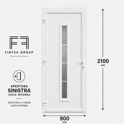 Fintex Porta D'ingresso in Pvc M.3 - 900 x 2100