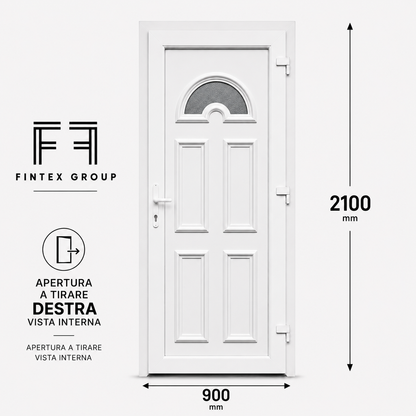 Fintex Porta D'ingresso in Pvc M.4 - 900 x 2100