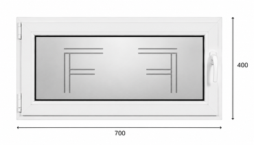 Finestra singola Anta 700X400