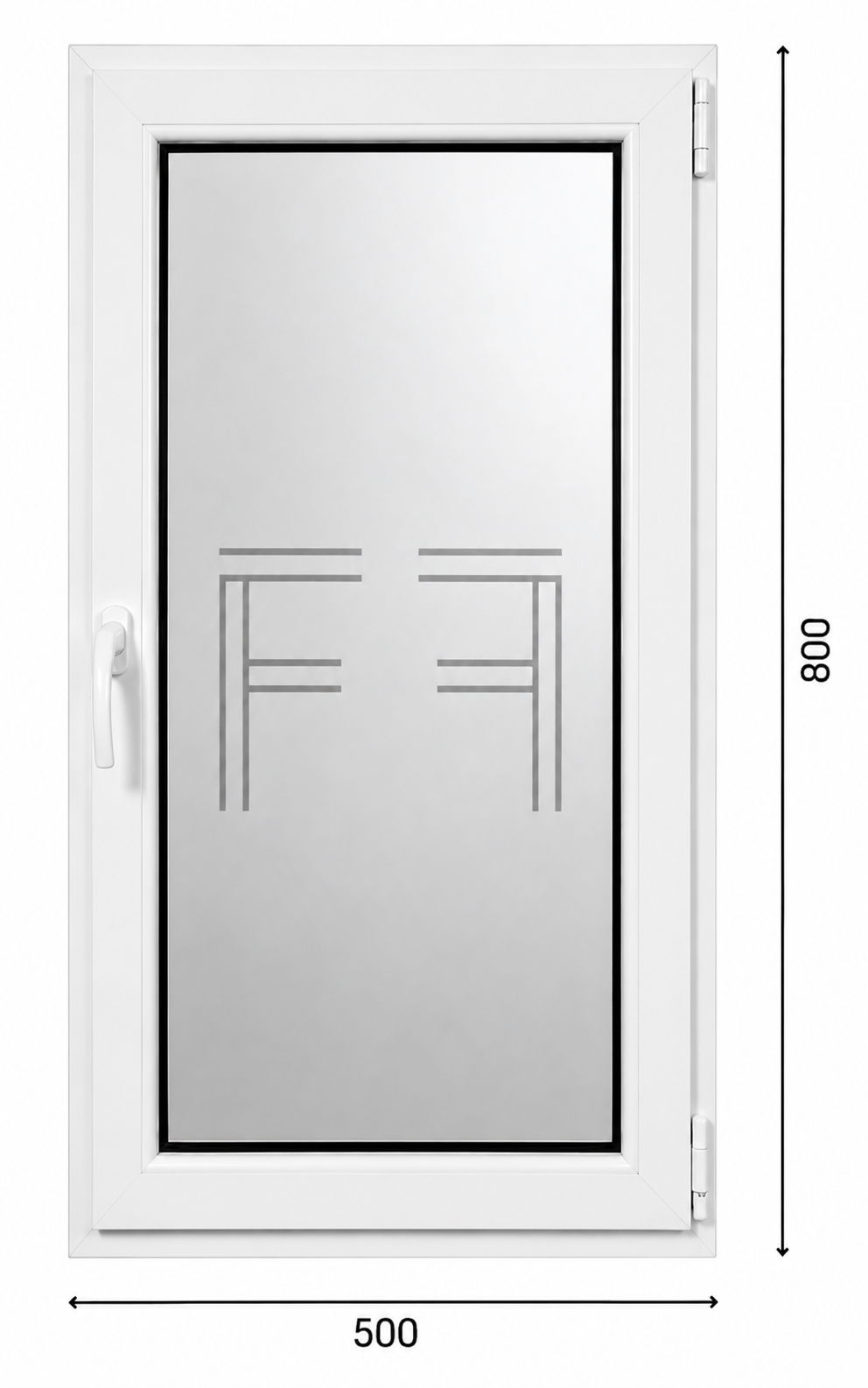 Finestra singola Anta 500X800