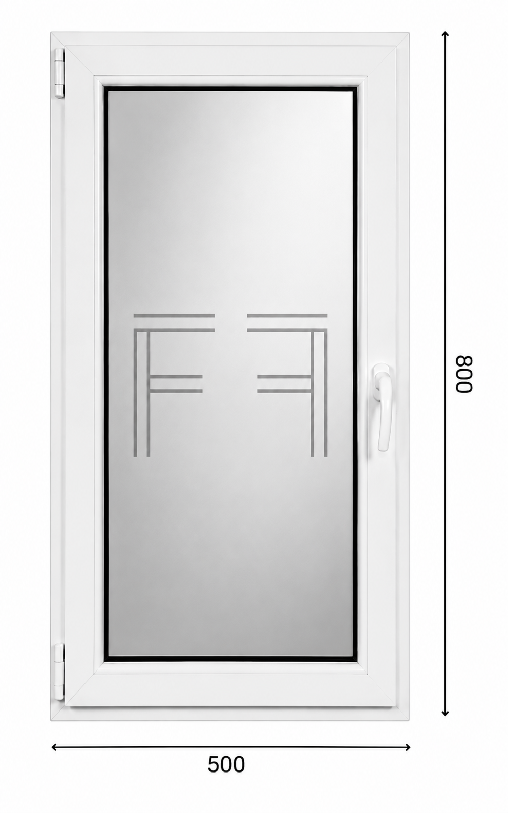 Finestra singola Anta 500X800