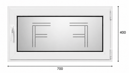 Finestra singola Anta 700X400