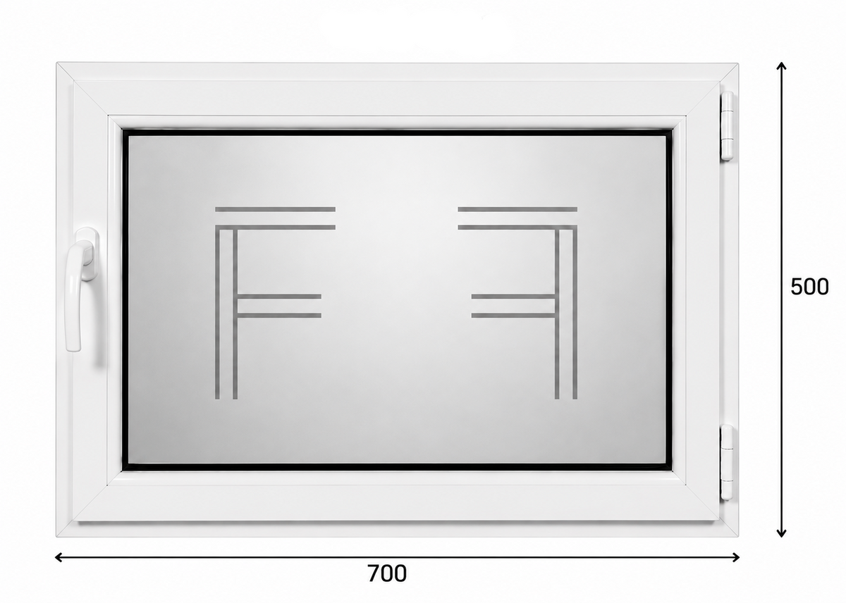 Finestra singola Anta 700X500