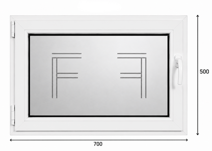 Finestra singola Anta 700X500