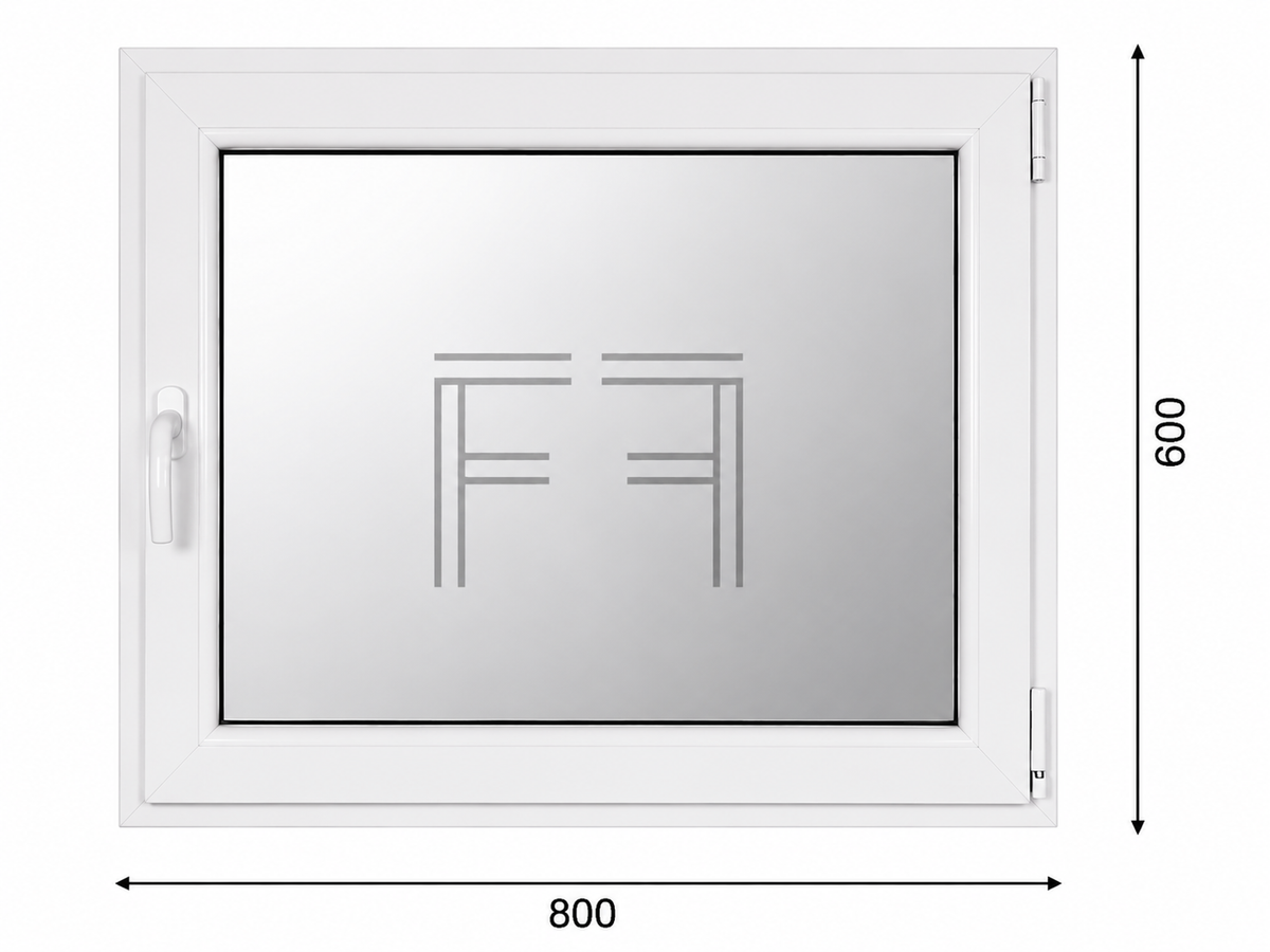 Finestra singola Anta 800X600