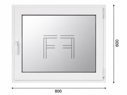Finestra singola Anta 800X600