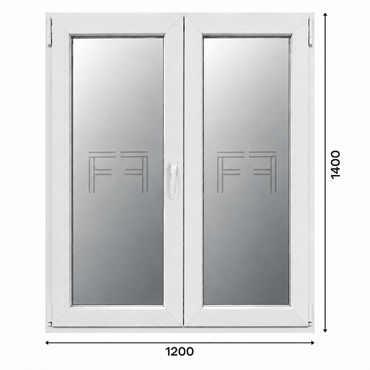 Ventana de 2 hojas 1200X1400