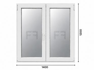 Ventana de 2 hojas 1400X1200