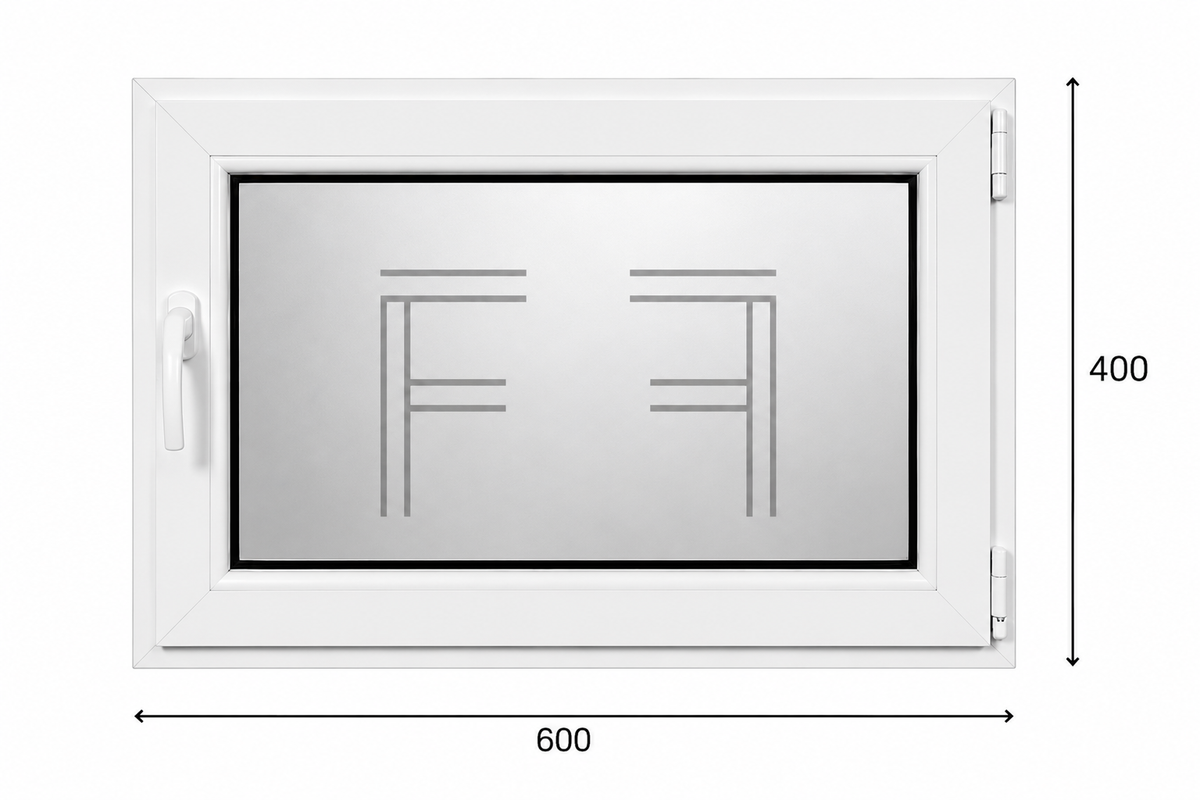 Finestra singola Anta 600X400