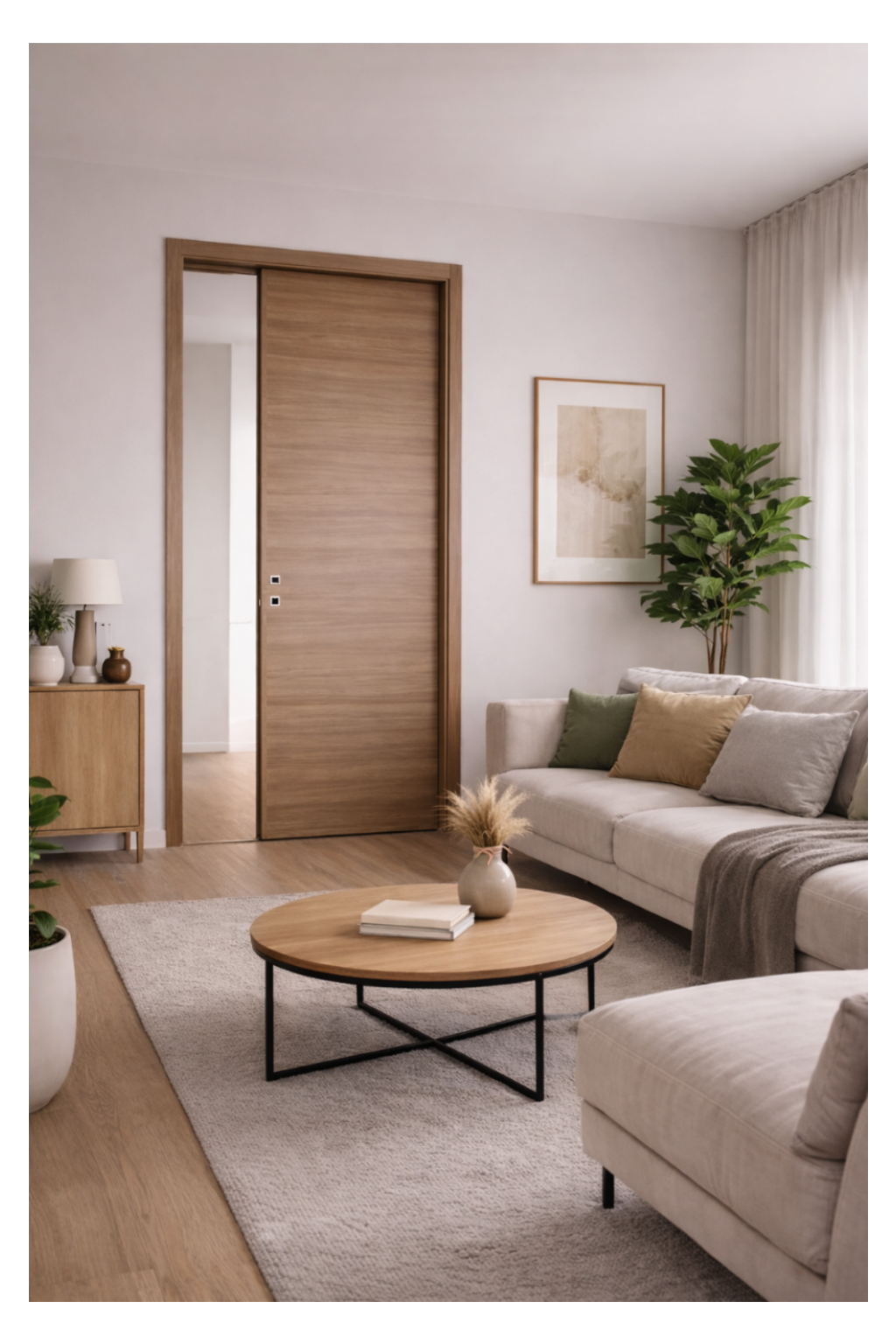 Porta interna scorrevole Marrone M.Milano - 700 x 2100