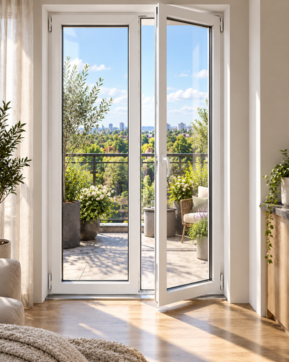 Portafinestra in PVC bianco 2 ante 1200x2200