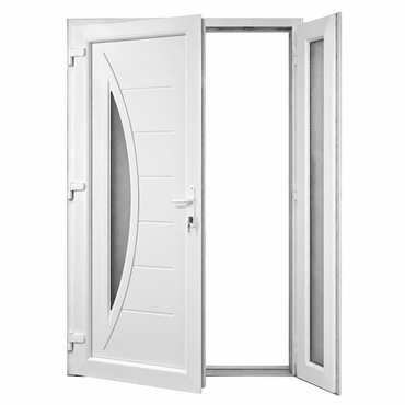 FINTEX PVC ENTRANCE DOOR 2 LEAVES M.5 1200x2100 - DELIVERY IN 30 DAYS