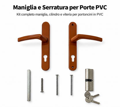FINTEX PORTA D'INGRESSO IN PVC 2 ANTE M.5 GOLDEN OAK 1200x2100 CONSEGNA IN 30 GIORNI