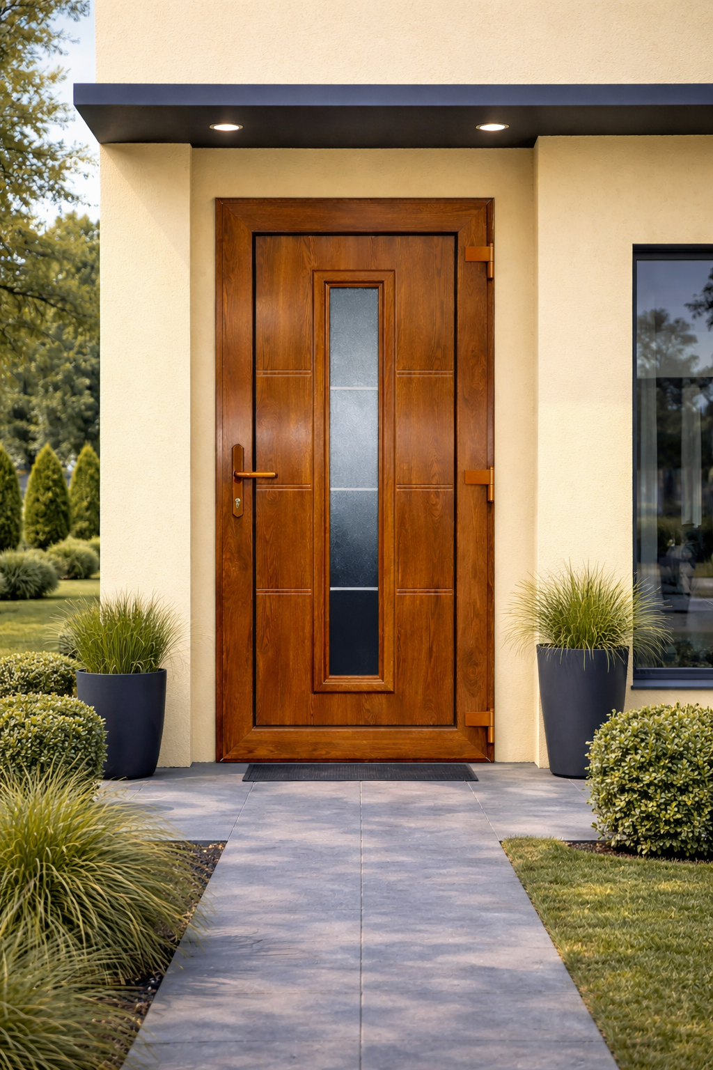 Fintex Porta D'ingresso in Pvc G. Oak M.3 - 900 x 2100