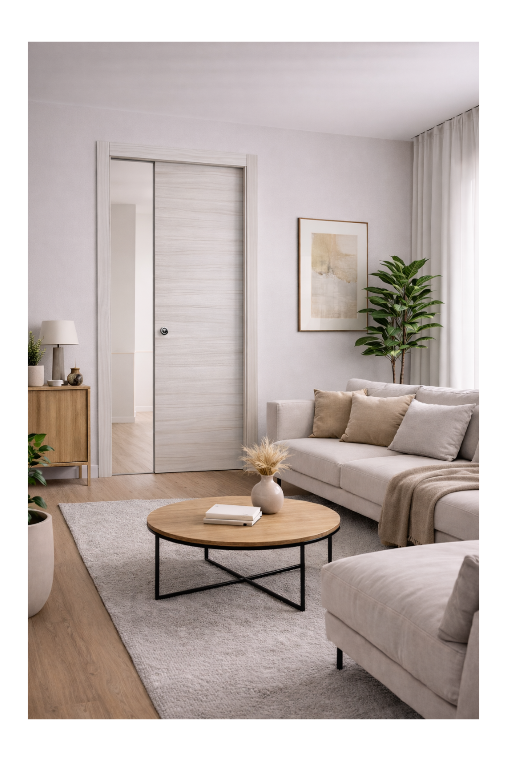 Porta interna scorrevole Legno chiaro M.Milano - 700 x 2100