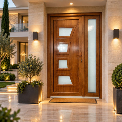 FINTEX PORTA D'INGRESSO IN PVC 2 ANTE M.1 GOLDEN OAK 1200x2100 CONSEGNA IN 30 GIORNI