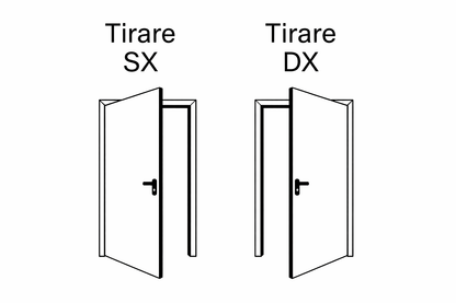 Fintex Porta D'ingresso in Pvc G. Oak M. 1 - 1000 x 2100