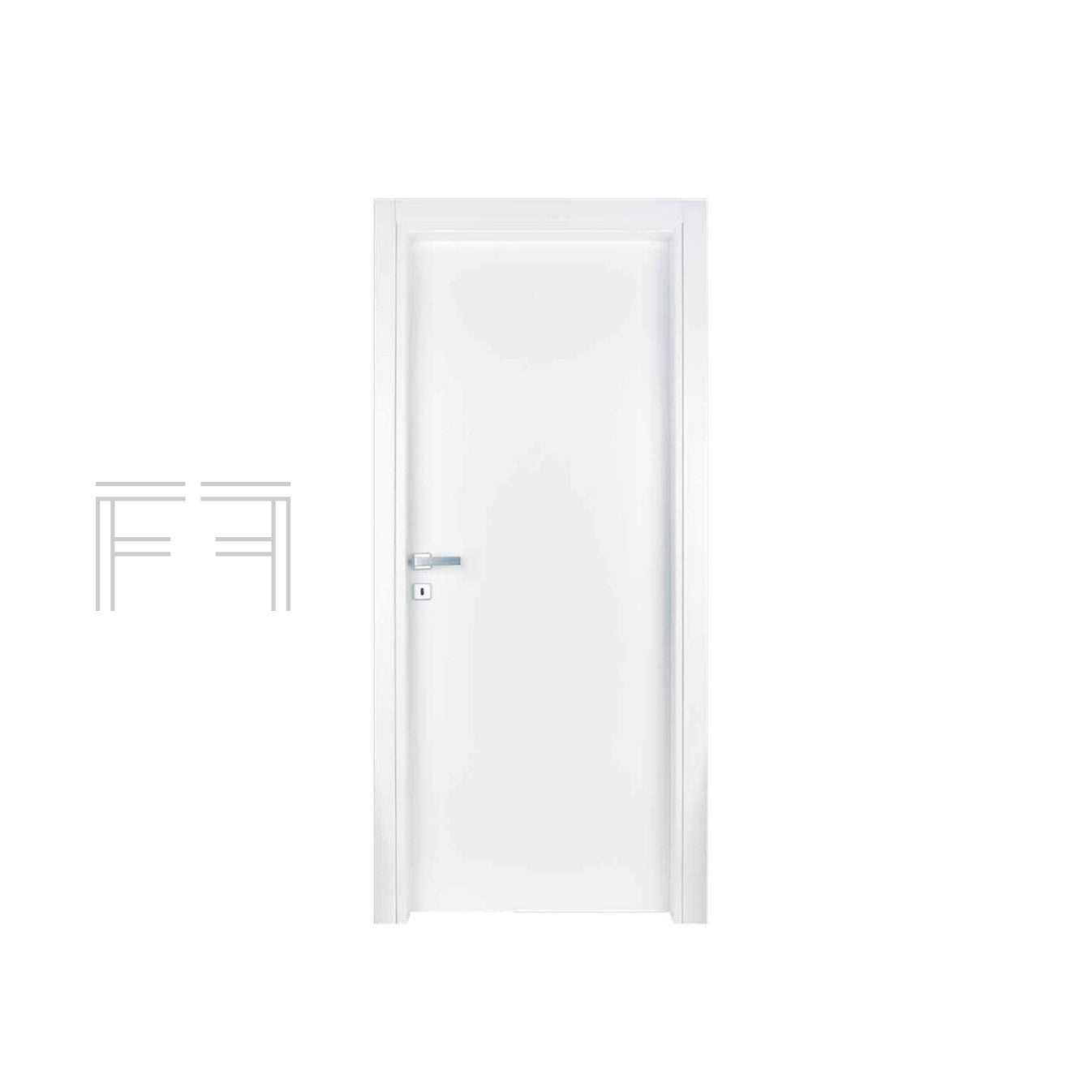 Porta interna battente bianco liscio M.Roma - 800 x 2100