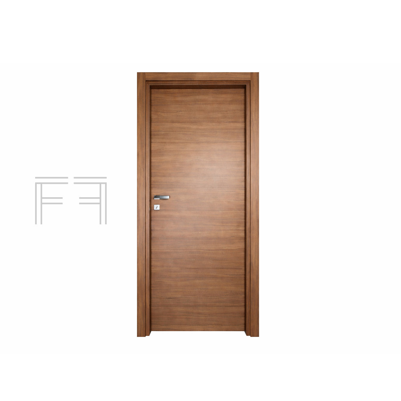 Porta interna battente Nocciola M.Milano - 700 x 2100