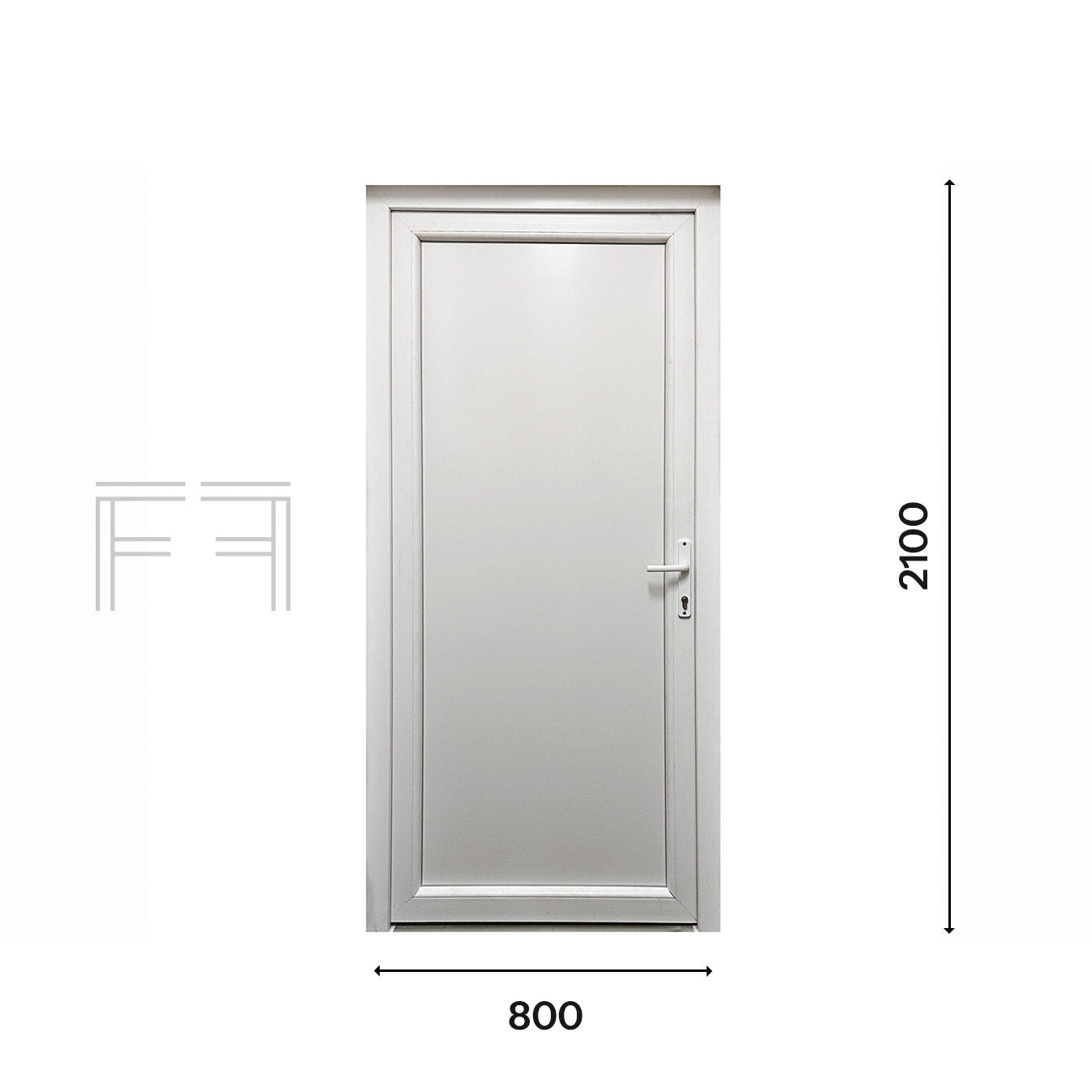 Portoncino d'ingresso in Pvc Base - 800 X 2100