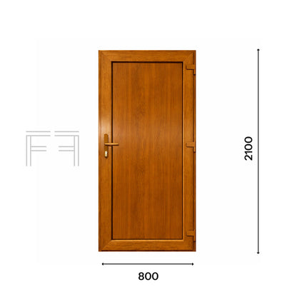 Fintex Porta D'ingresso in Pvc Base G. Oak - 800 x 2100