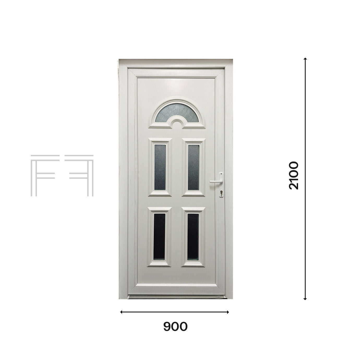 Portoncino d'ingresso in Pvc M.2 - 900 x 2100