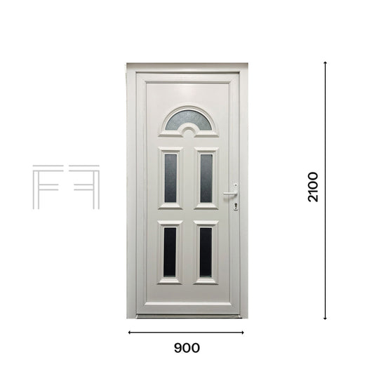 Fintex Porta D'ingresso in Pvc M.2 - 900 x 2100