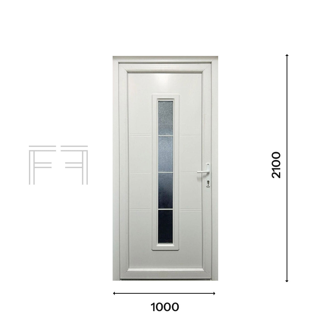 Portoncino d'ingresso in Pvc M.3 - 1000 x 2100