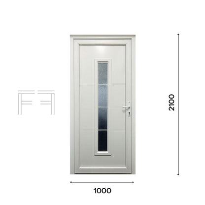 Fintex Porta D'ingresso in Pvc M.3 - 1000 x 2100