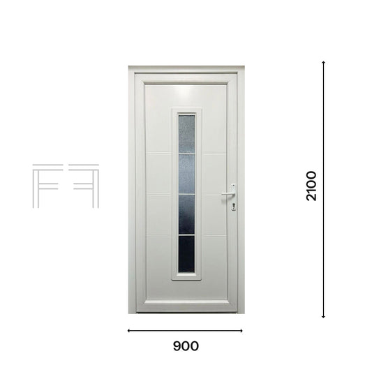Fintex Porta D'ingresso in Pvc M.3 - 900 x 2100