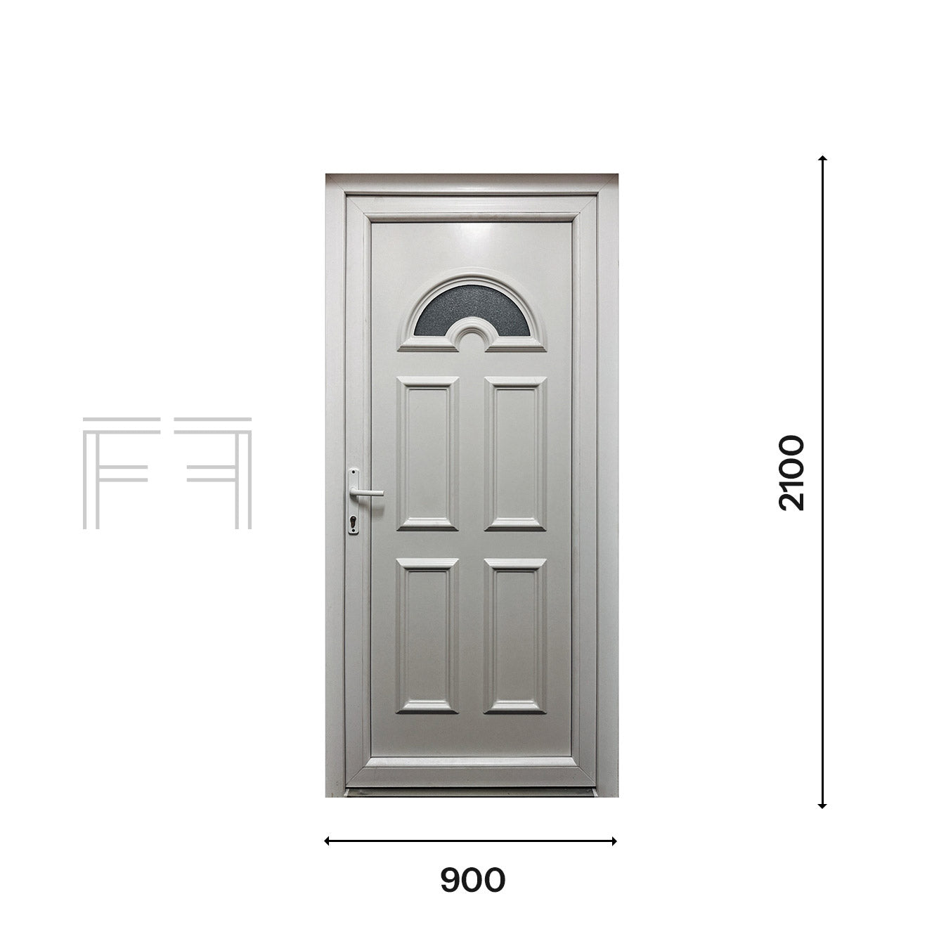Fintex Porta D'ingresso in Pvc M.4 - 900 x 2100